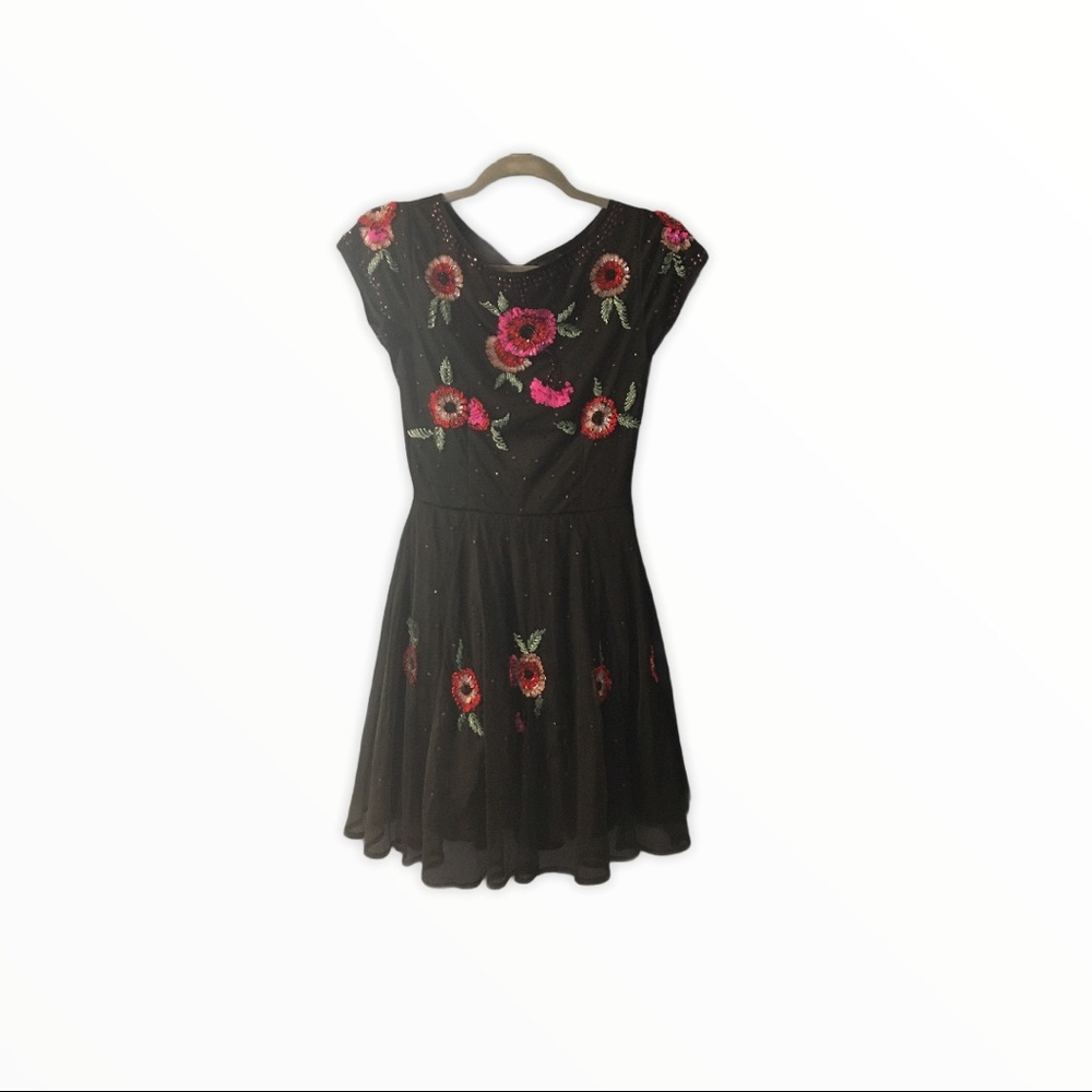 ASOS floral sequin dress size 2 - Picture 8 of 10